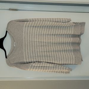 Old Navy Leggings Sweater, XXL, Oatmeal w/ White Stripes